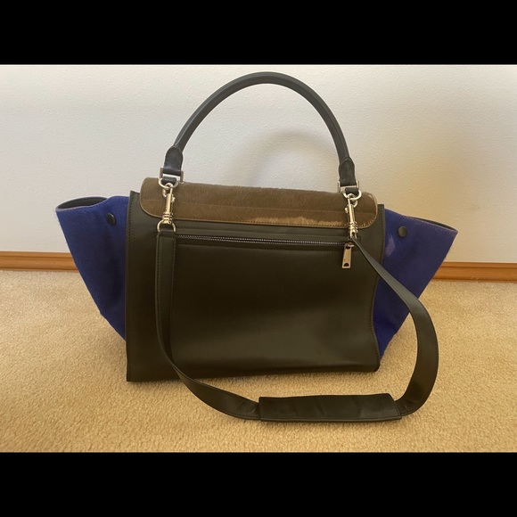 Celine Tri color Trapeze Medium Pony hair - Picture 2 of 8
